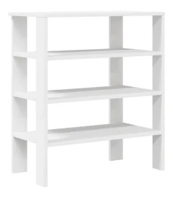 Hot Schoenenrek 61x32x70 cm bewerkt hout wit Organiseren