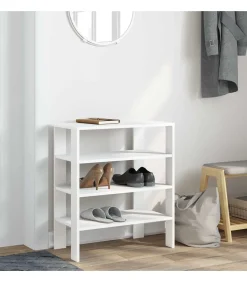 Hot Schoenenrek 61x32x70 cm bewerkt hout wit Organiseren