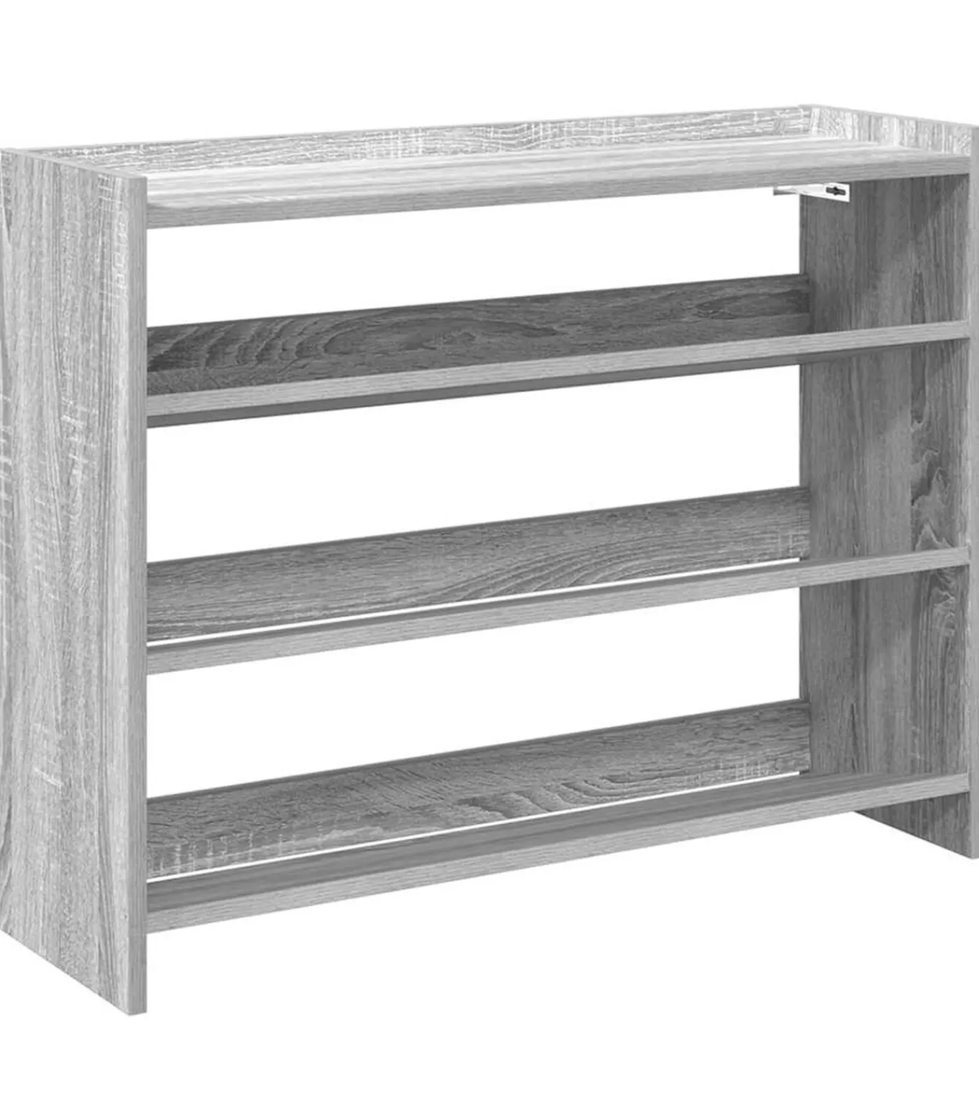 Best Schoenenrek 80x25x62 cm bewerkt hout grijs sonoma eikenkleur Organiseren