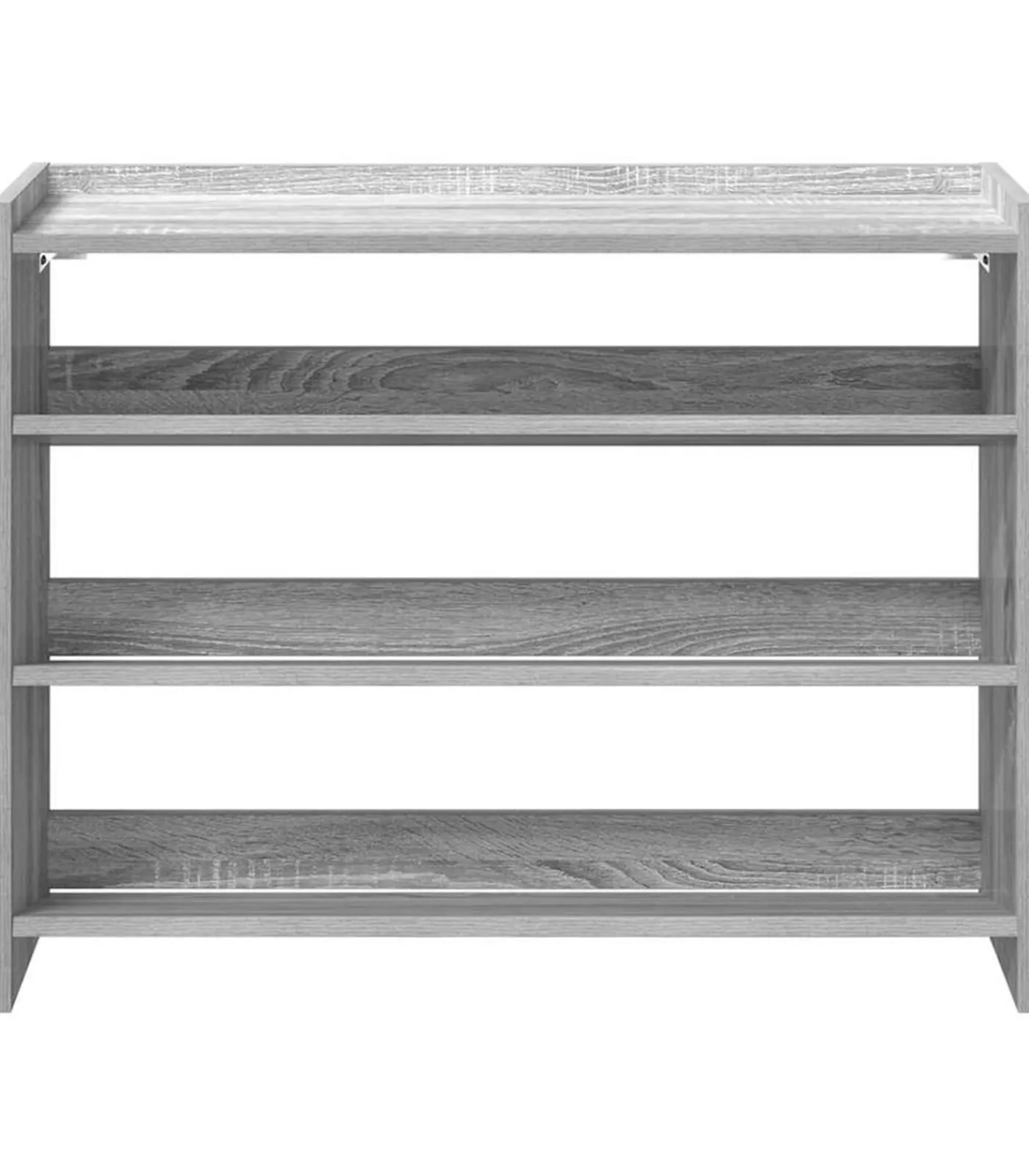 Best Schoenenrek 80x25x62 cm bewerkt hout grijs sonoma eikenkleur Organiseren