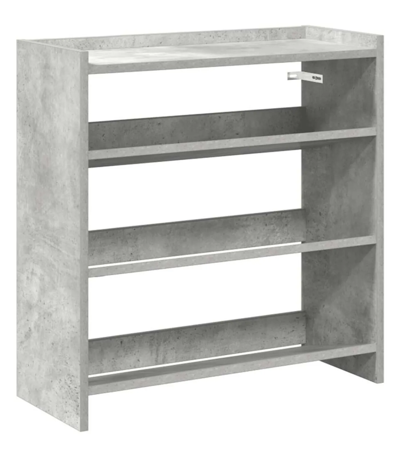 Schoenenrek 60x25x62 cm bewerkt hout betongrijs Organiseren