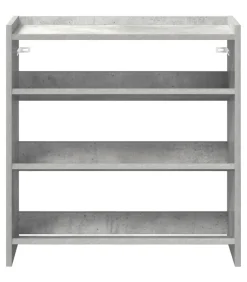 Schoenenrek 60x25x62 cm bewerkt hout betongrijs Organiseren