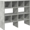Clearance Schoenenrekken 2 st stapelbaar 89,5x30x40 cm betongrijs Organiseren