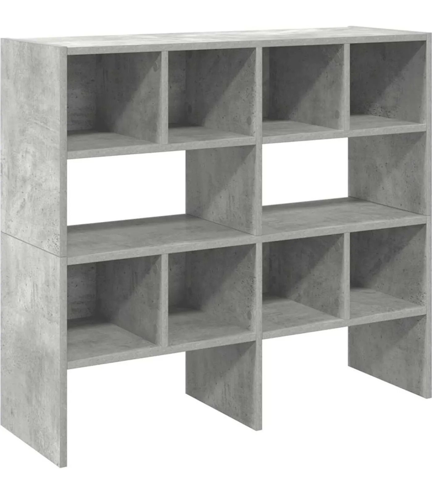 Clearance Schoenenrekken 2 st stapelbaar 89,5x30x40 cm betongrijs Organiseren