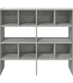 Clearance Schoenenrekken 2 st stapelbaar 89,5x30x40 cm betongrijs Organiseren