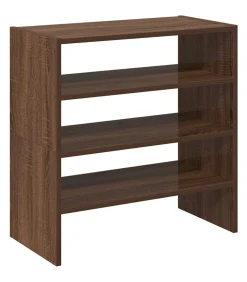 Hot Schoenenrekken 2 st stapelbaar 60x30x30,5 cm bruin eikenkleur Organiseren