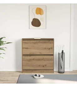 Sale Schoenkast Gerookt eiken 80 x 21 x 87.5 cm Bewerkt hout Organiseren