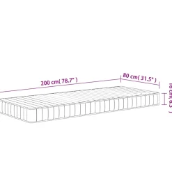 Online Schuimmatras middelzacht 80x200 cm Matrasbeschermer