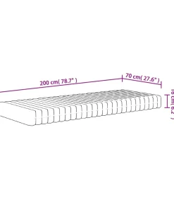 Online Schuimmatras middelzacht 70x200 cm Matrasbeschermer
