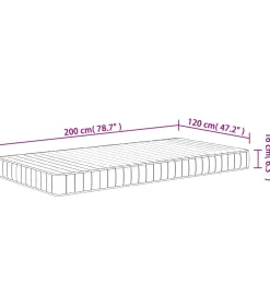 Best Schuimmatras middelzacht 120x200 cm Matrasbeschermer