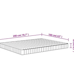Clearance Schuimmatras middelzacht 160x200 cm Matrasbeschermer