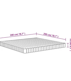 Sale Schuimmatras middelzacht 200x200 cm Matrasbeschermer