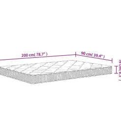 Best Schuimmatras middelzacht 90x200 cm Matrasbeschermer
