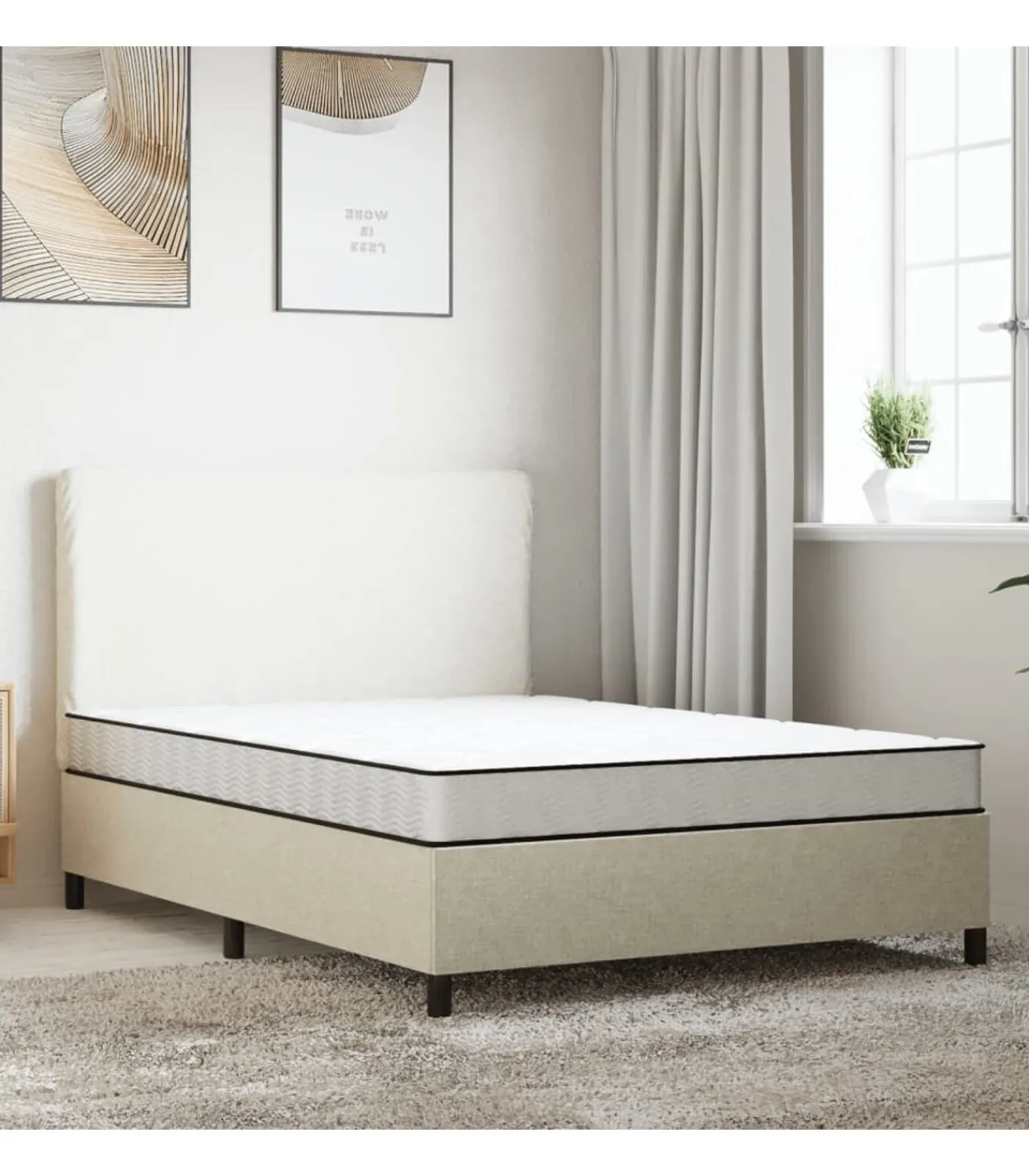 Hot Schuimmatras middelzacht 160x200 cm Matrasbeschermer