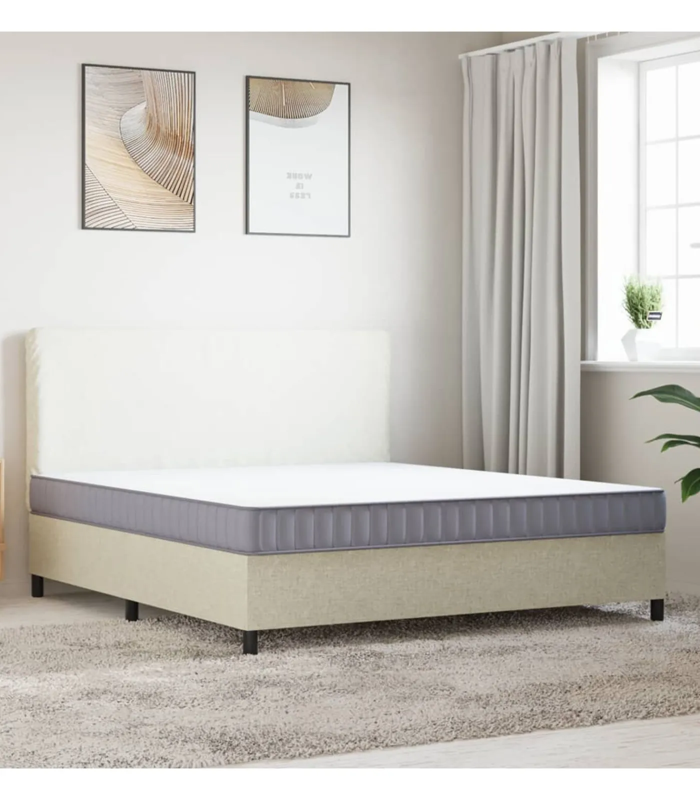 Hot Schuimmatras middelzacht 180x200 cm Matrasbeschermer