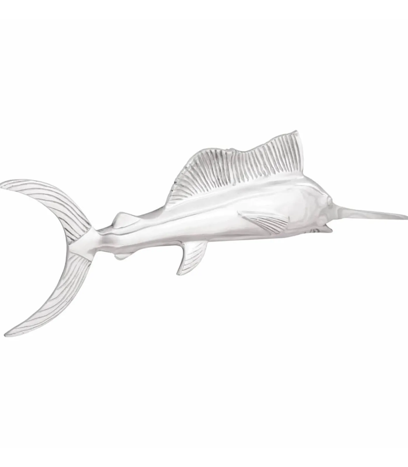 Outlet Sculptuur Zilver 91 x 8 x 26 cm Aluminium Decoratie