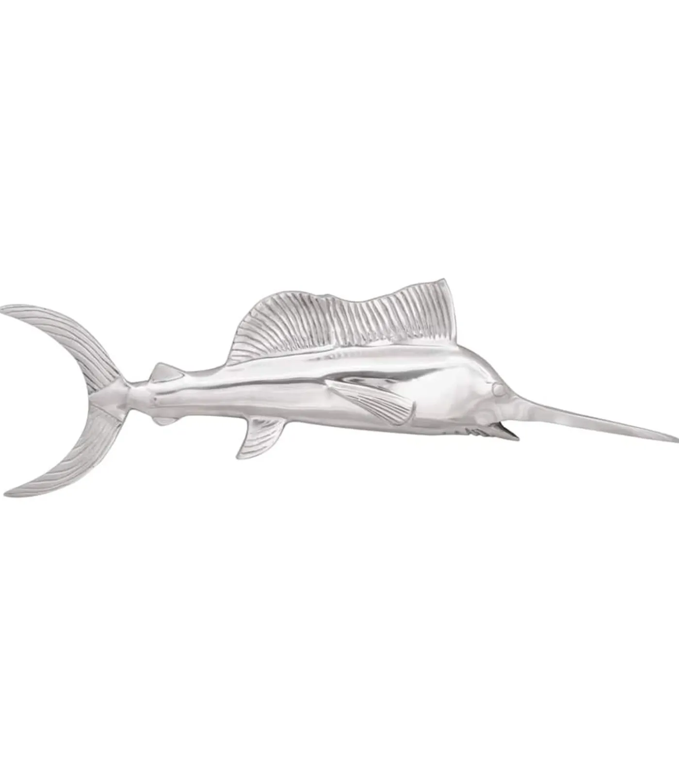 Outlet Sculptuur Zilver 91 x 8 x 26 cm Aluminium Decoratie