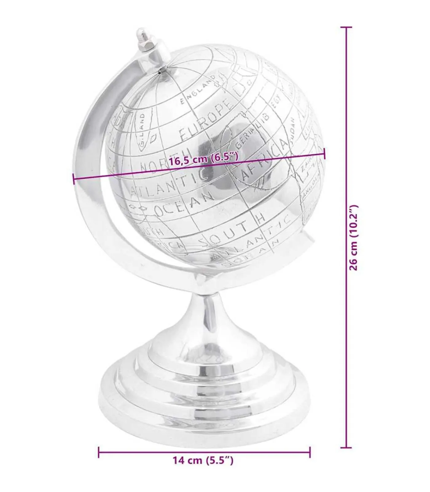 Hot Sculptuur Zilver Aluminium Decoratie