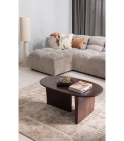 Best Seam Salontafel - Mango Hout - Walnoot - 40x110x60 Tafels