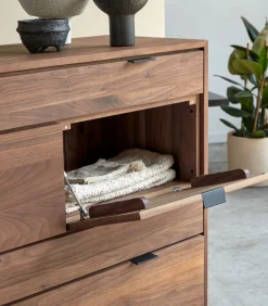 New Senson - Massief notenhouten ladekast Meubels