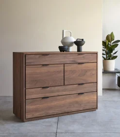 New Senson - Massief notenhouten ladekast Meubels