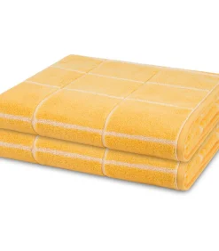 Online Sensual Skin Karo - Set van 2 douchehanddoeken Badset