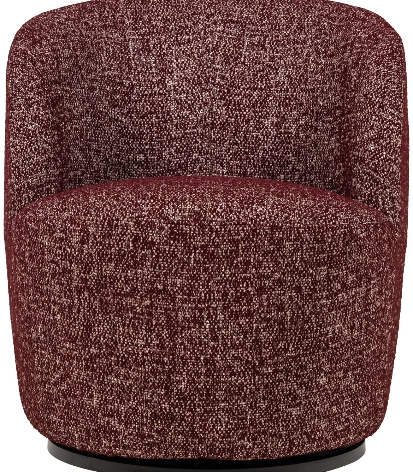 Sale Serra Draaifauteuil - Melange Stof - Bordeauxrood - 68x70x77 Zetels
