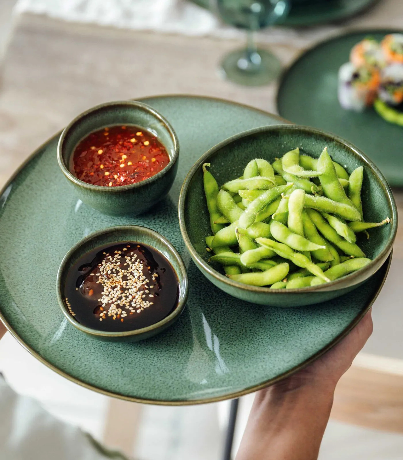 Clearance Serveerschaal Lave vert Bestek