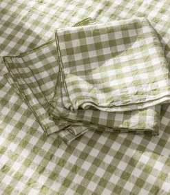 Outlet Servet van hennep en katoenmix, PASSION VICHY Keuken- & Tafellinnen