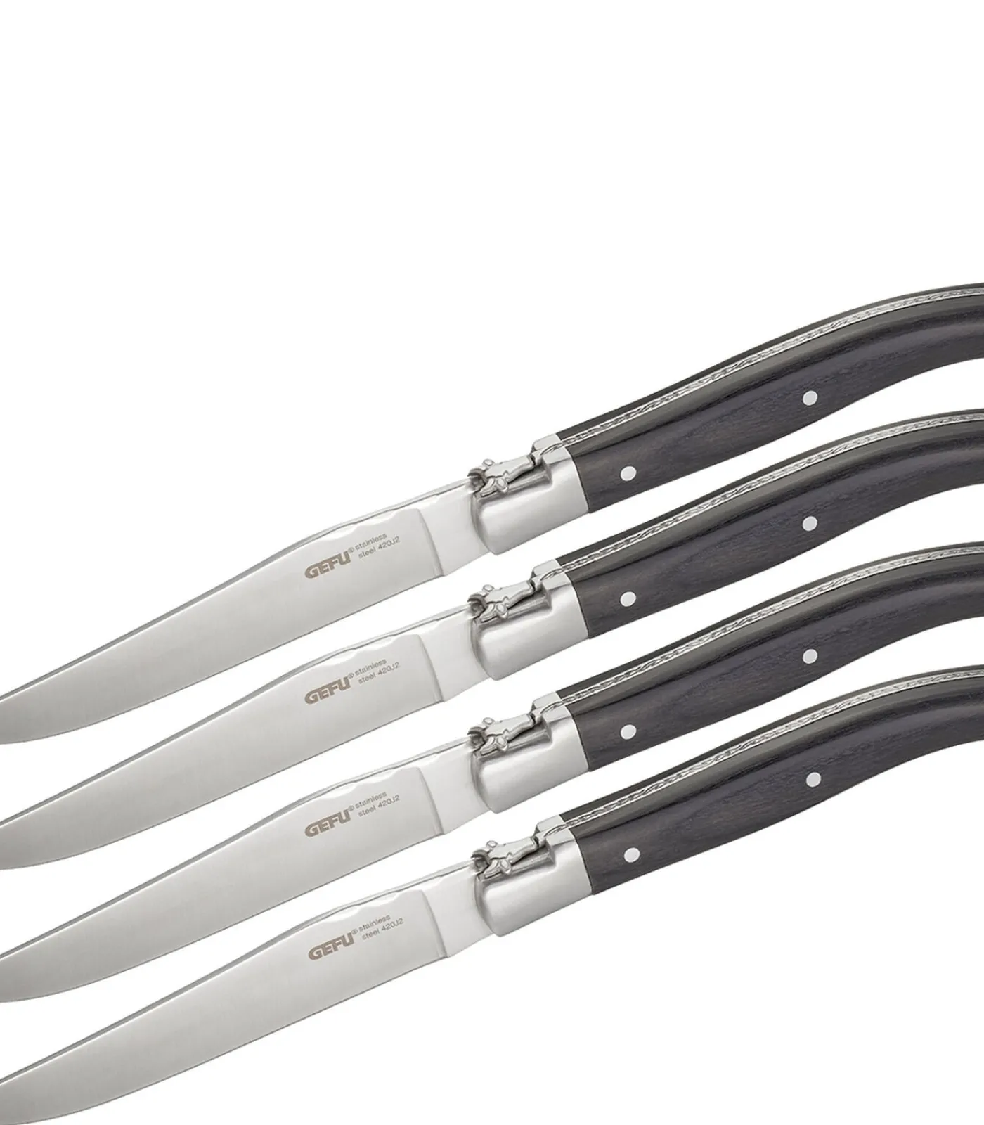 Set steakmessen BASCO, 4 stuks in hoogwaardige dennenhouten box Bestek