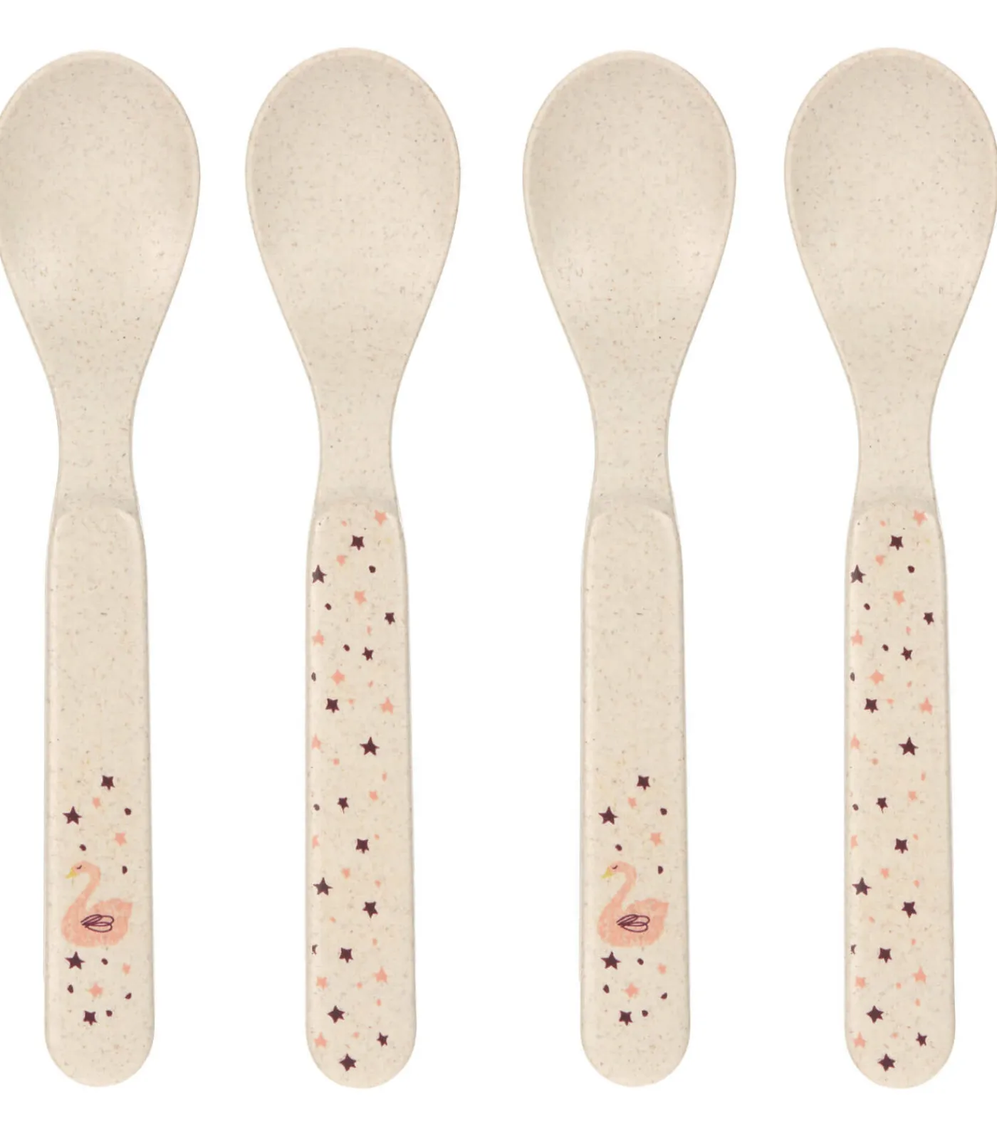 Clearance Set van 4 babylepels Little Water Cygne Bestek
