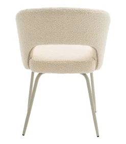 Online Set van 2 FLAVIA beige lussenstoffen stoelen Stoelen