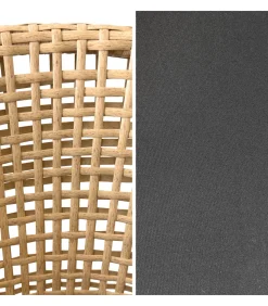 Best Set van 2 kunststof rotan fauteuils met kussens RINA Stoelen