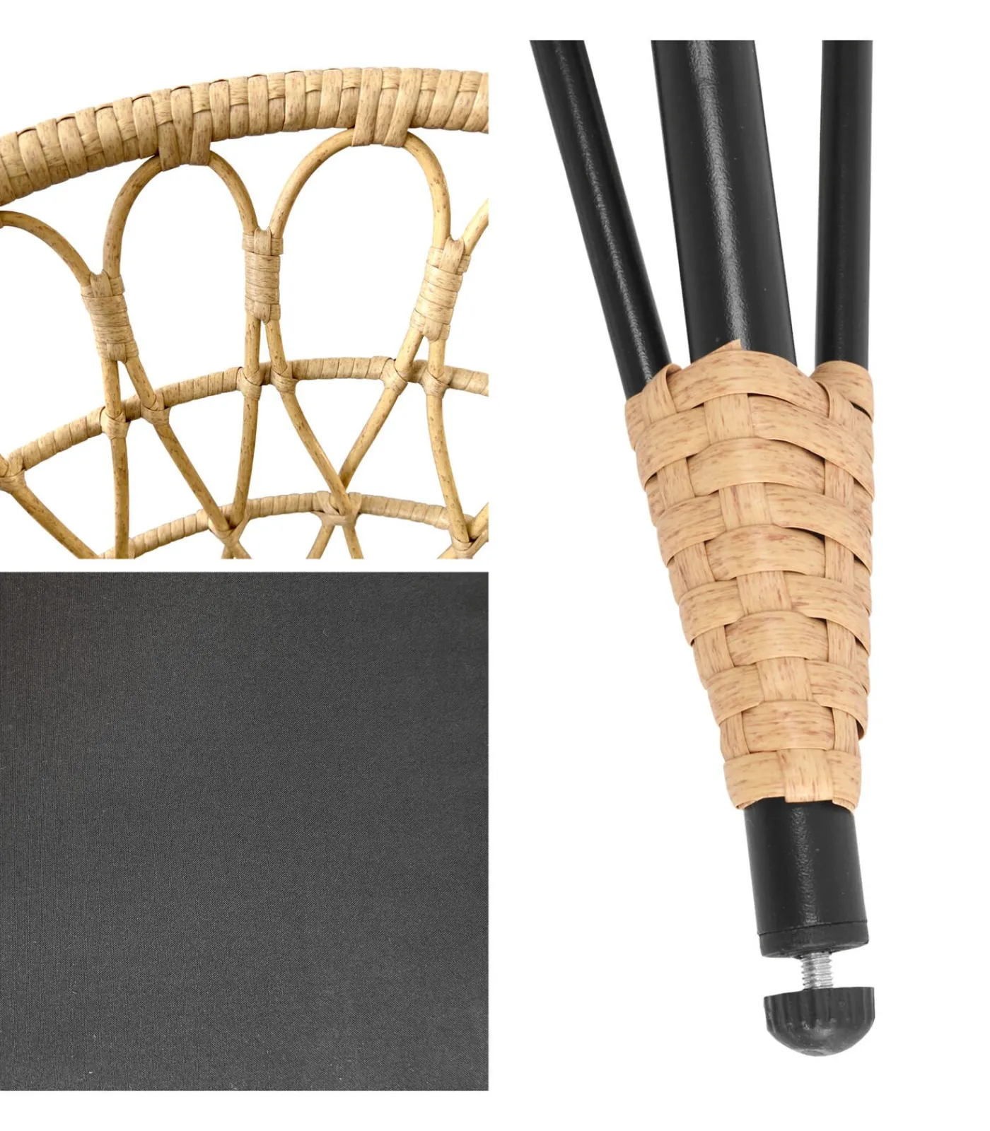 Hot Set van 2 kunststof rotan fauteuils met kussens AIKO Stoelen