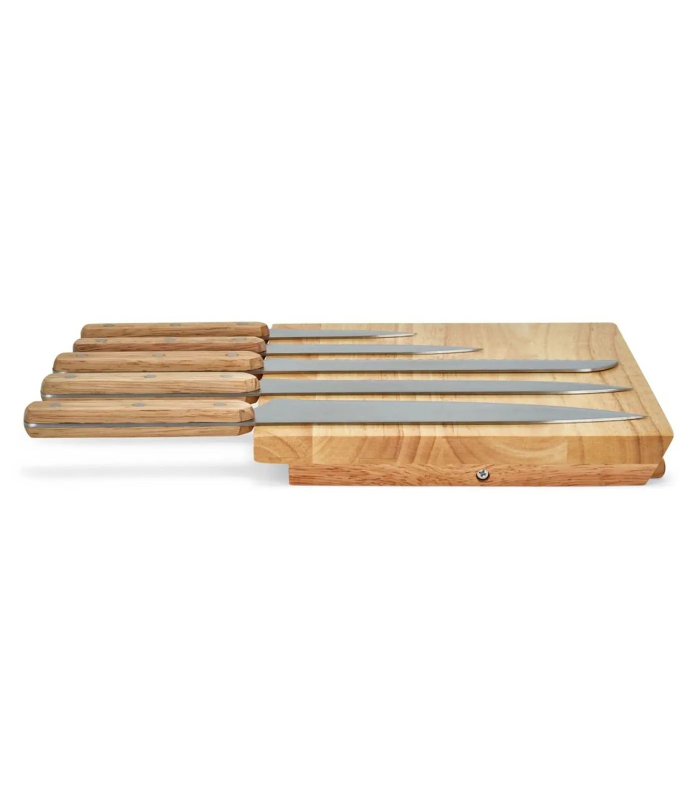 Hot Set van 5 messen en magnetische houder Bestek