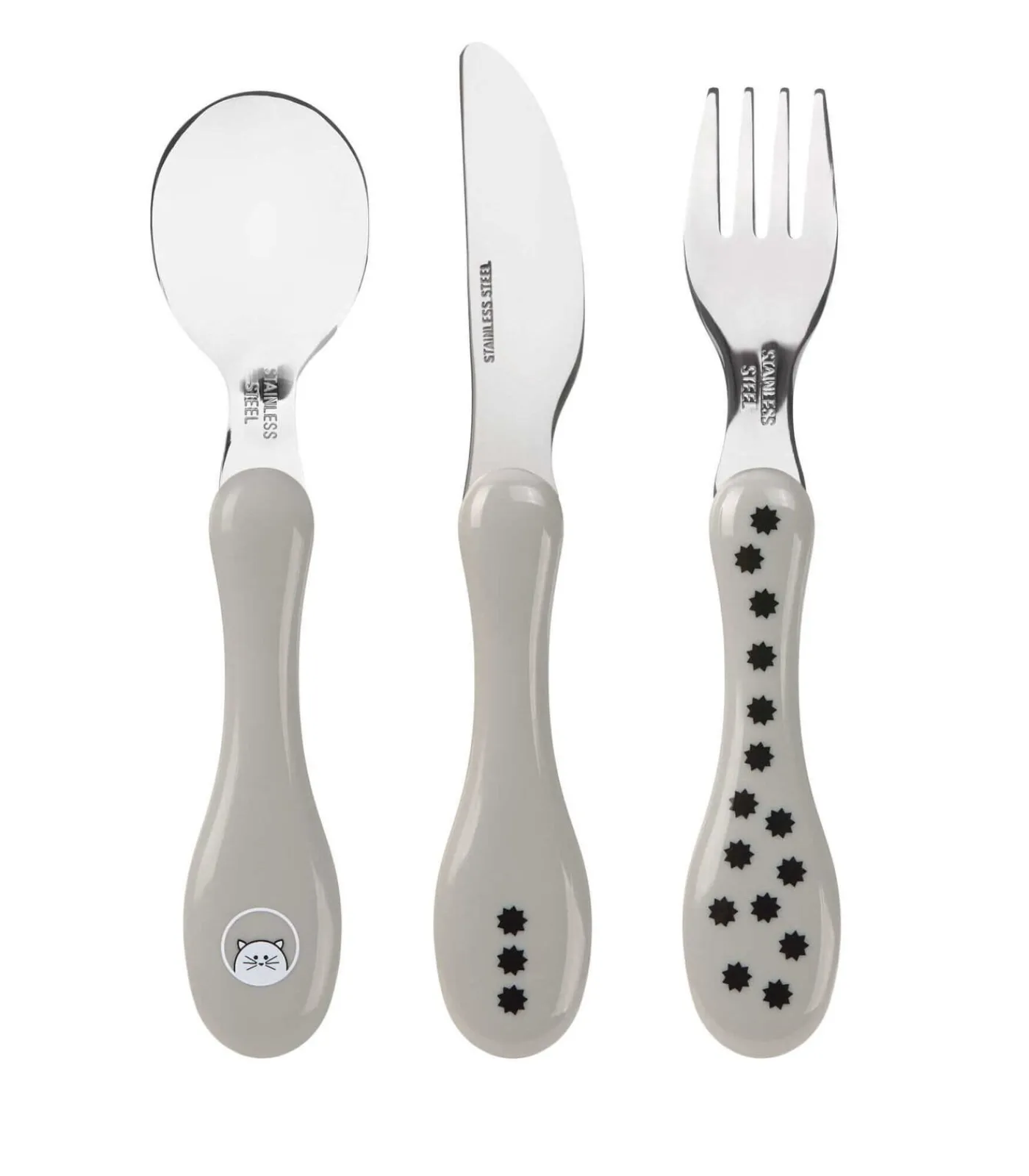 Outlet Set van 3 roestvrijstalen bestekjes voor kinderen Li... Bestek