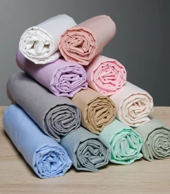 Set van 2 witte katoenen tergal-kussenslopen Kussenslopen