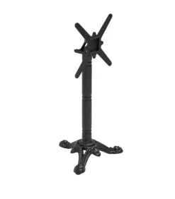 Outlet Set van zwart marmeren terrastafel en 2 rode stoelen Tuinmeubelen