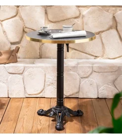 Hot Set van zwart marmeren verstelbare terrastafel en 2 groene stoelen Tuinmeubelen