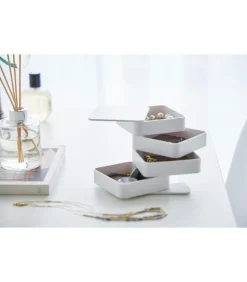 Hot Sieradendoos Vierkant - 4 niveaus - Tower - Wit Organiseren