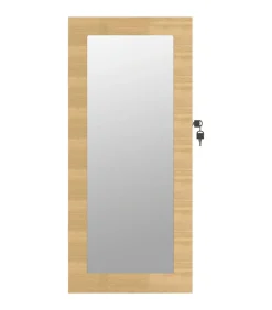 Sieradenkast met spiegel wandgemonteerd 30x8,5x67 cm Spiegels