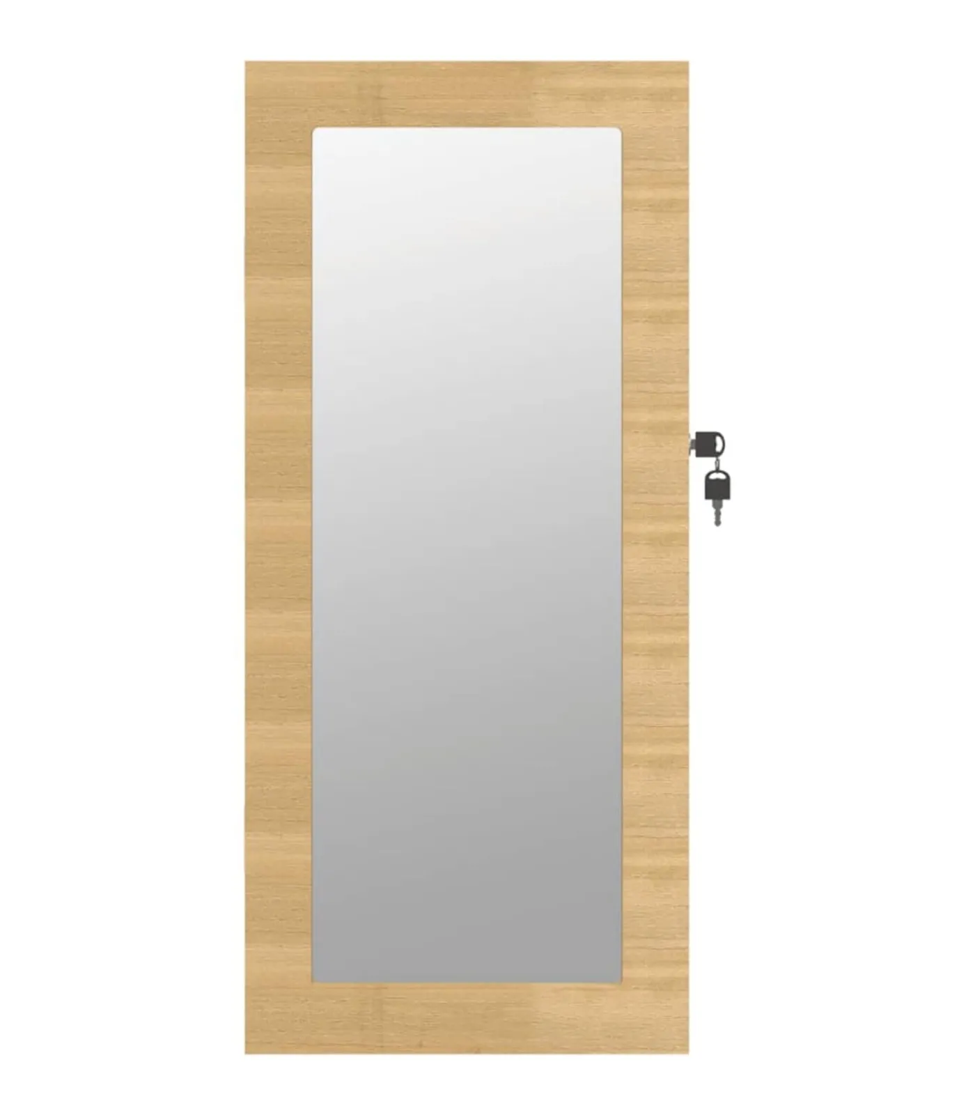 Sieradenkast met spiegel wandgemonteerd 30x8,5x67 cm Spiegels