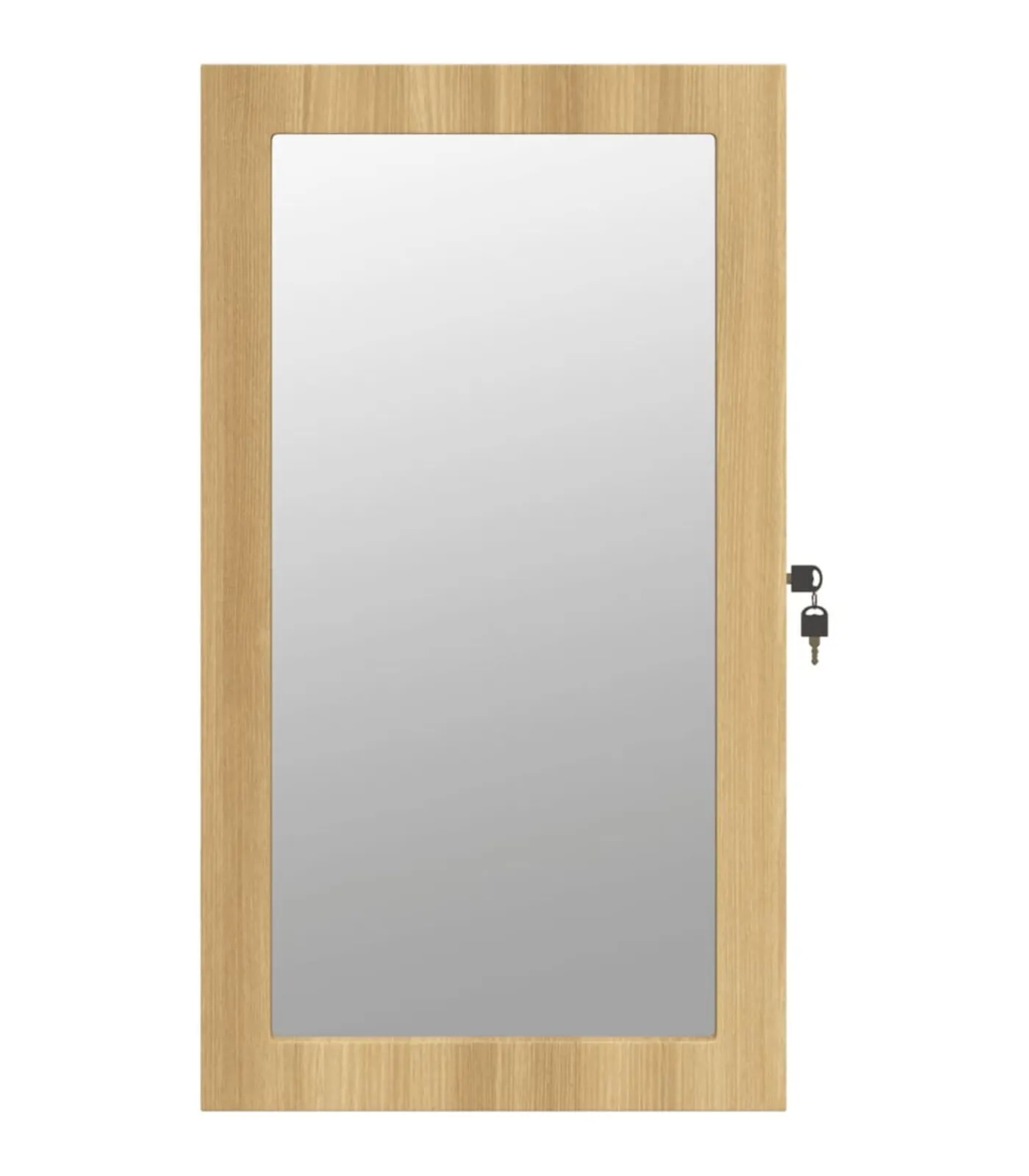 Discount Sieradenkast met spiegel en LED wandgemonteerd Spiegels