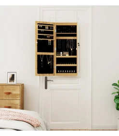 Sieradenkast met spiegel en LED wandgemonteerd Spiegels