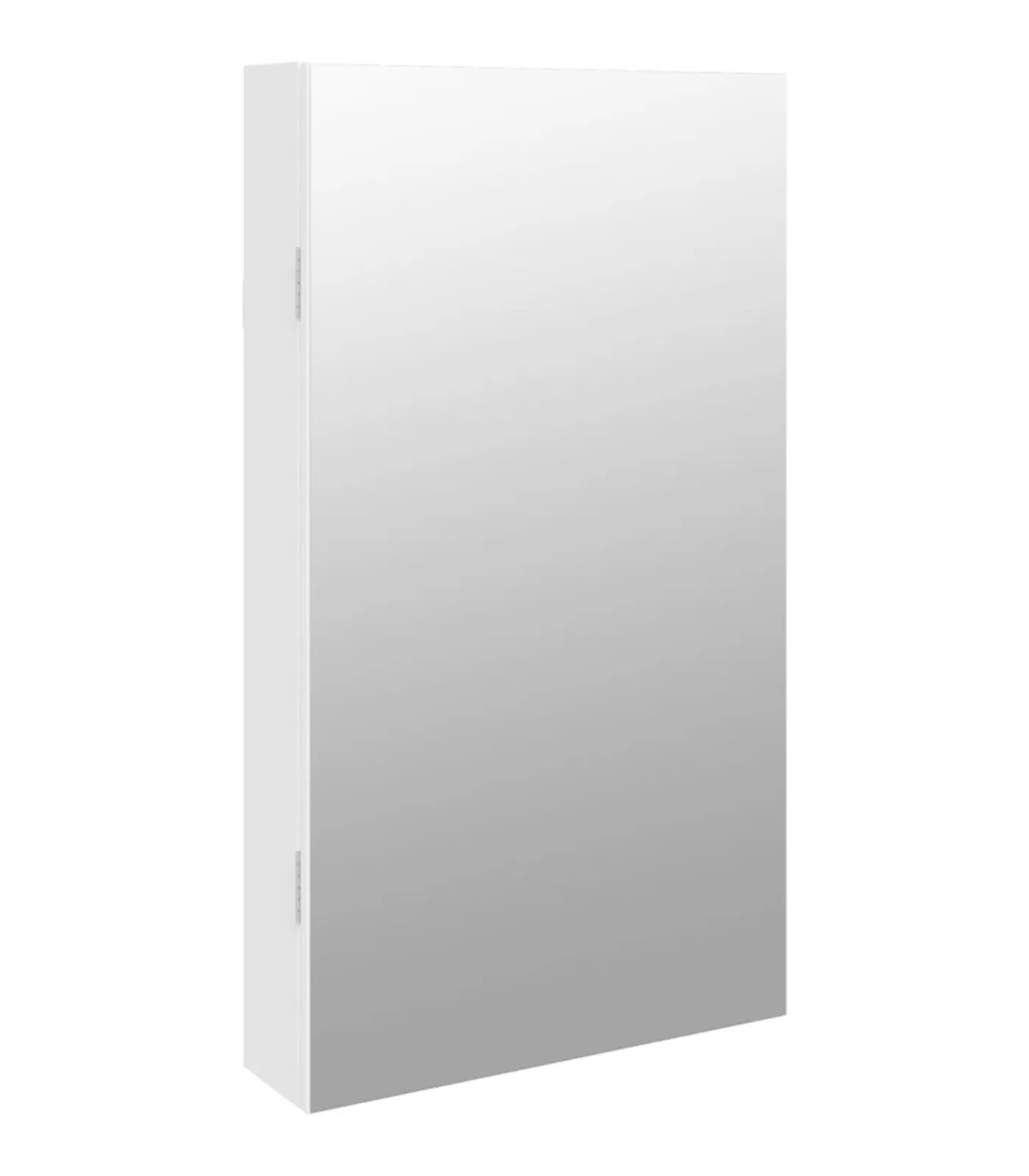 Discount Sieradenkast met spiegel en LED wandgemonteerd wit Spiegels