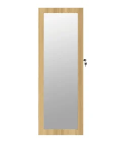 New Sieradenkast met spiegel wandgemonteerd 37,5x10x106 cm Spiegels