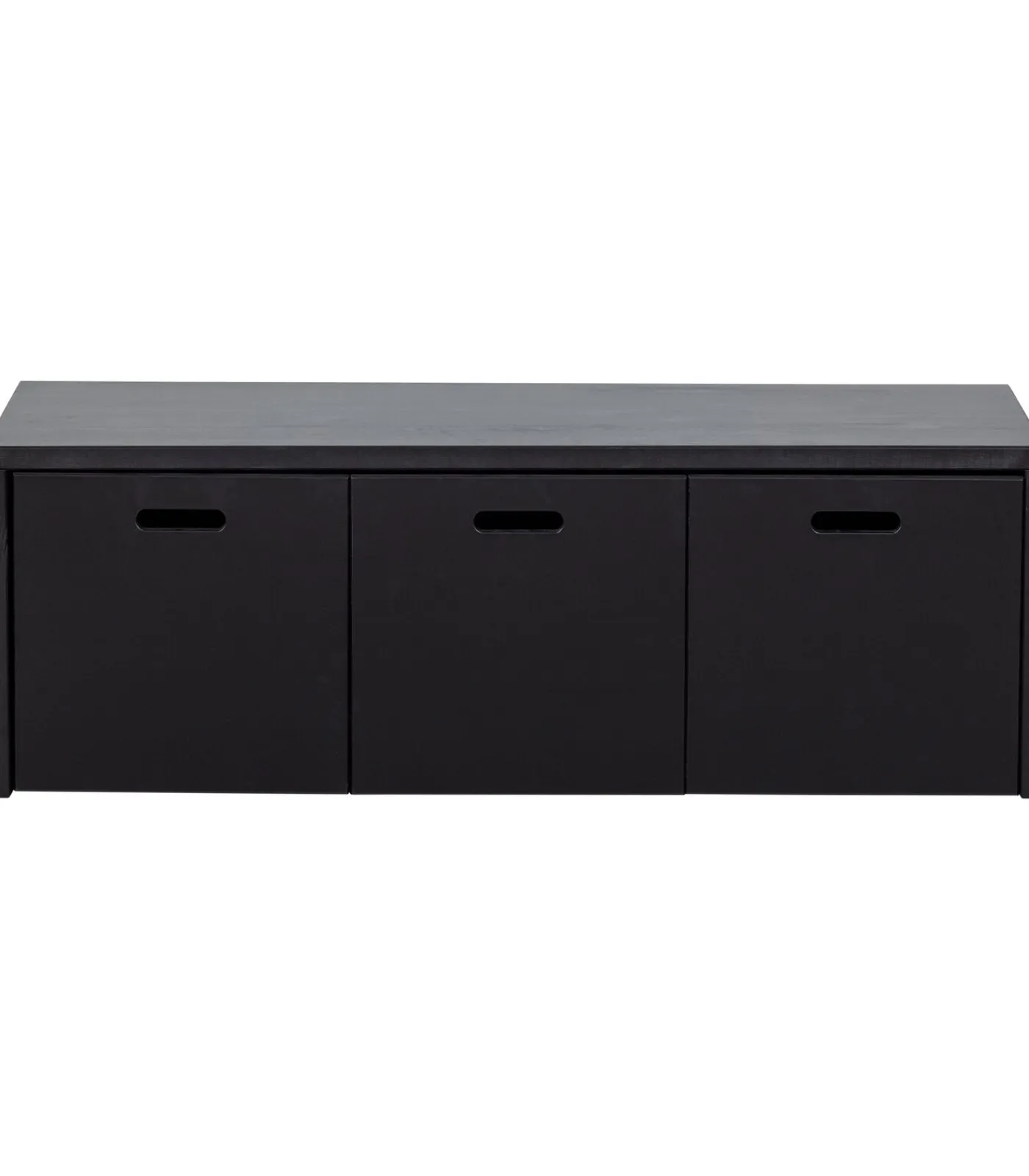 Outlet Silke Kistbank Met Lades - Grenen - Diepzwart - 36x120x50 Organiseren