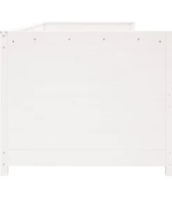 Discount Slaapbank zonder matras 100x200 cm massief grenenhout wit Bedden