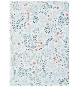 Discount Sous l'océan - Laken in katoen perkal met print 180x290 Lakens