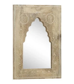 Spiegel handgeschilderd 40x55 cm massief mangohout Spiegels